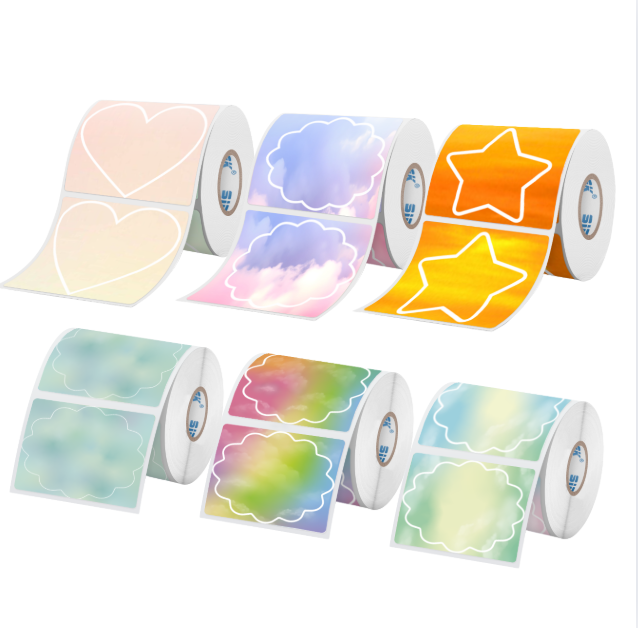 6-Roll White/Colored Label（Malaysia Local Shippment）