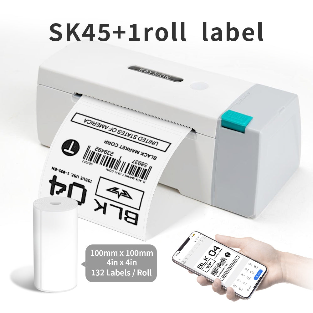 SK45 Thermal  Printer with 1 Roll Label(UK Local Shippment)