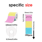 2 Types Round 30mm Thermal Label 3 Rolls Set For SK58/SK20/SK35/SK45/SK27