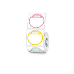2 Types Round 30mm Thermal Label 3 Rolls Set For SK58/SK20/SK35/SK45/SK27