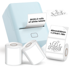 SK20 Mini Thermal Printer with 3 Rolls of White Labels（Japan Local Shippment）