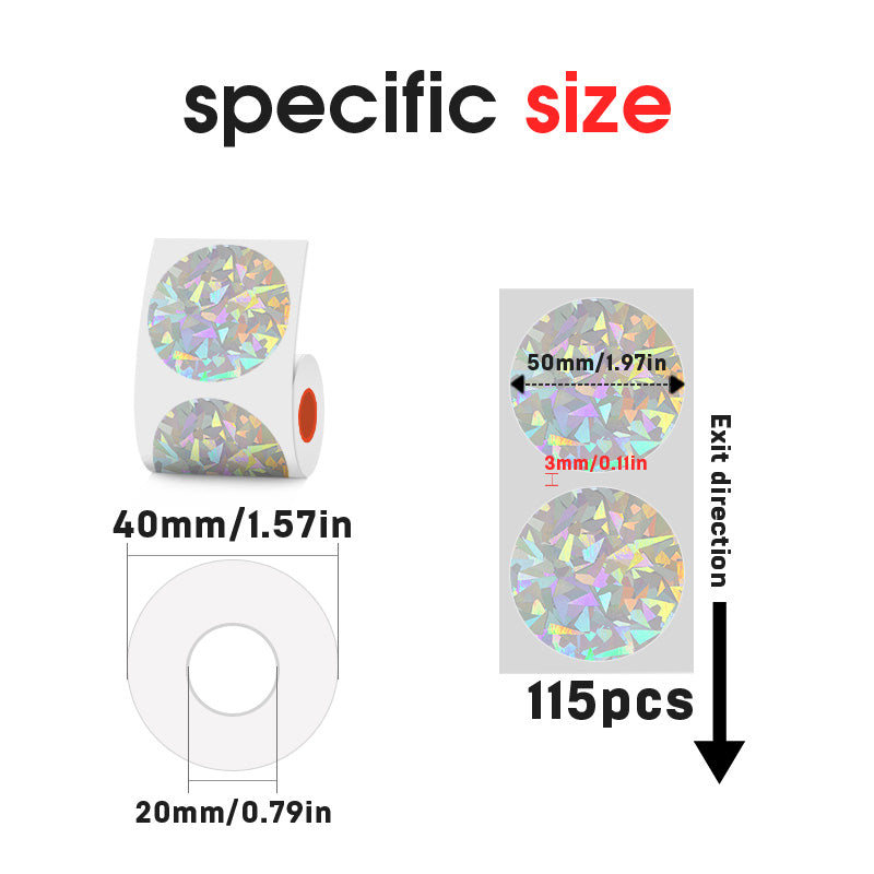 Thermal sensitive laser PET label Ice crack/abstract/Milky Way
