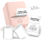 SK20 Mini Thermal Printer with 3 Rolls of White Labels（Japan Local Shippment）