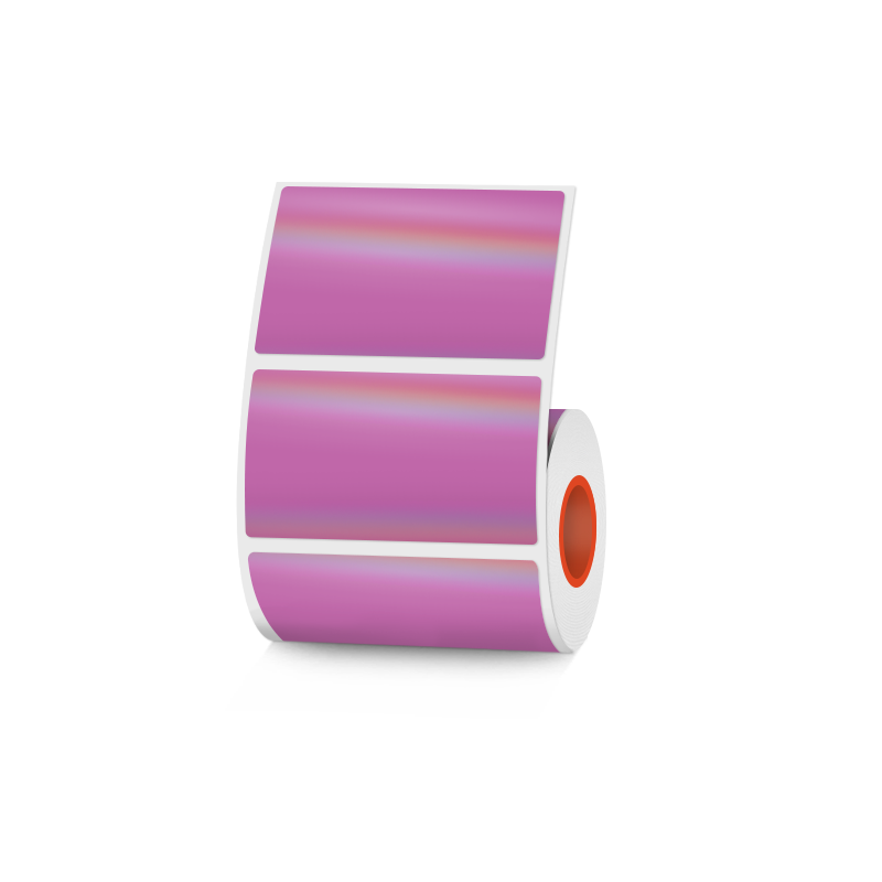 Purple Laser Holographic Thermal Labels 3 Rolls Set For SK20/SK35/SK45/SK27