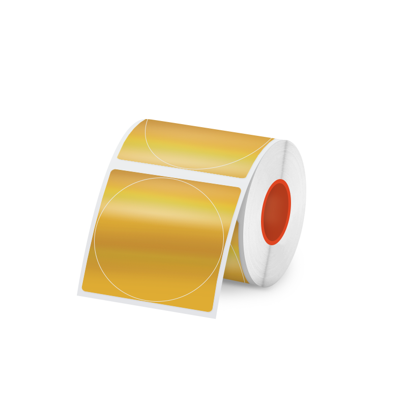 Gold Laser Holographic Thermal Labels 3 Rolls Set For SK20/SK35/SK45/SK27