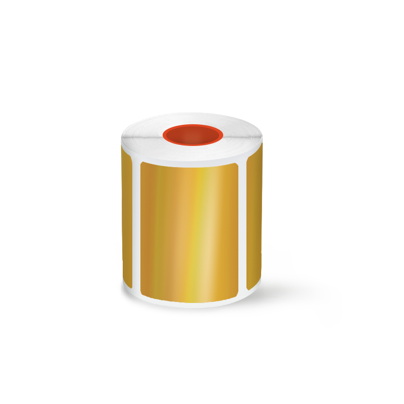 Gold Laser Holographic Thermal Labels 3 Rolls Set For SK20/SK35/SK45/SK27