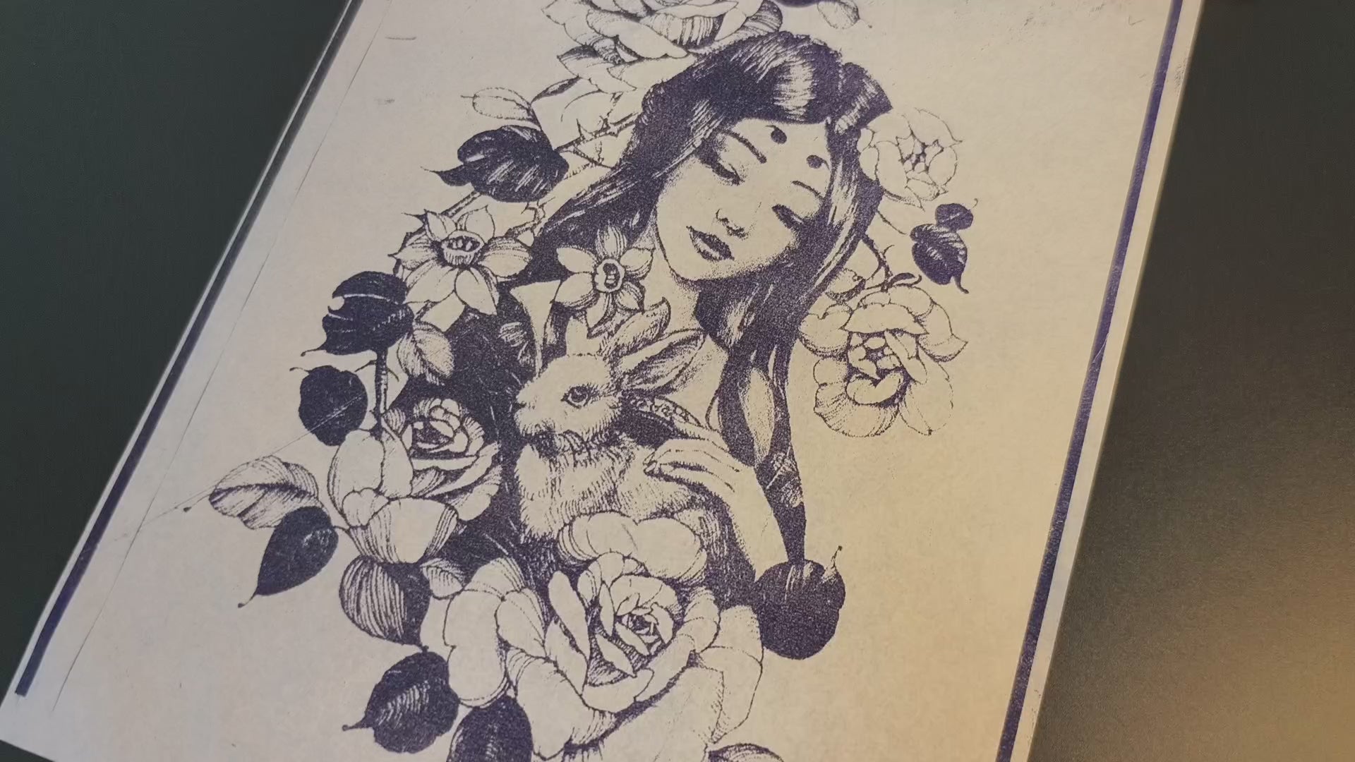 Tatto-ŝablona presilo