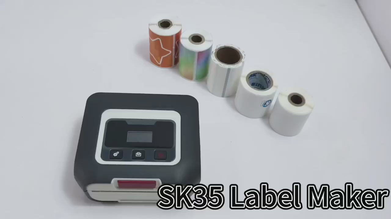 SK30 Portable Thermal Printer with 1 Roll of White Labels(US Local Shippment)
