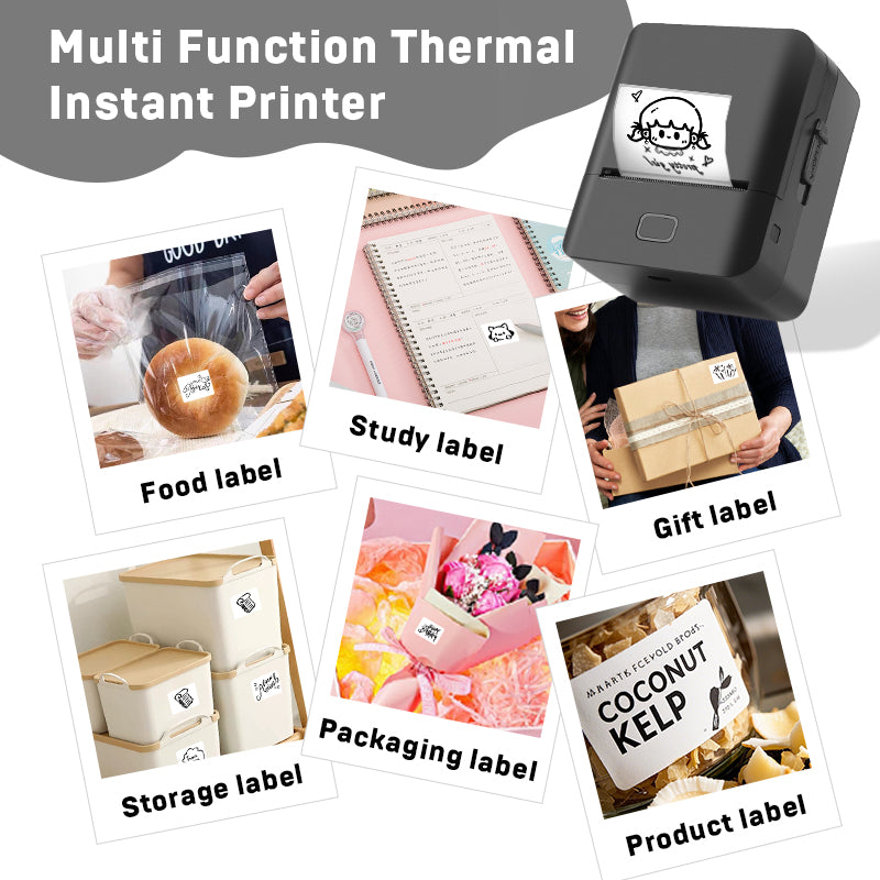 SK20 Mini Thermal Printer with 1 Roll of white Thermal Label (Australia Local Shippment）