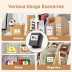 SK20 Mini Thermal Printer with 3 Rolls of White Labels（Japan Local Shippment）