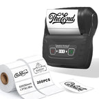 SK58 Portable Thermal Printer with 2 Rolls of White Label(Australia Local Shippment)