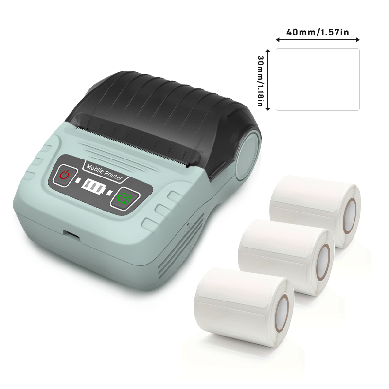 SK58 Portable Thermal Printer with 3 Rolls Label（Japan Local Shippment）