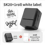 SK20 Mini Thermal Printer with 1 roll of White Label(US Local Shippment)